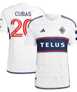 Andr¨¦s Cubas Vancouver Whitecaps FC adidas 2024 Bloodlines Authentic Player Jersey - White