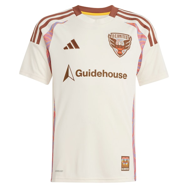 D.C. United adidas Youth 2025 The Soul Kit Replica Jersey - Natural - Image 3