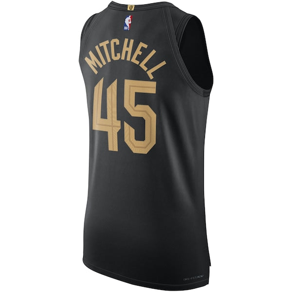 Donovan Mitchell Cleveland Cavaliers Jordan Brand Authentic Player Jersey - Statement Edition - Black - Image 3