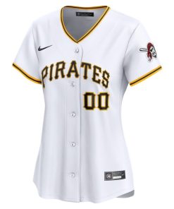 Alternative view of Pittsburgh Pirates Nike Women's Home Limited Custom Jersey - White