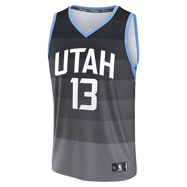 Walter Clayton Jr. Utah Jazz 2025/26 City Edition Fast Break Jersey - Black - Image 2