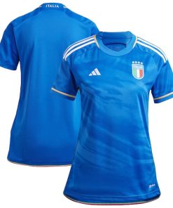 Italy National Team adidas Women's 2023 Home Replica Jersey - Blue