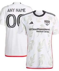 FC Dallas adidas 2024 Burn Baby Burn Replica Custom Jersey - White