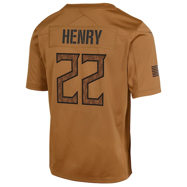 Derrick Henry Tennessee Titans Nike Youth 2023 Salute To Service Limited Jersey - Brown - Image 3