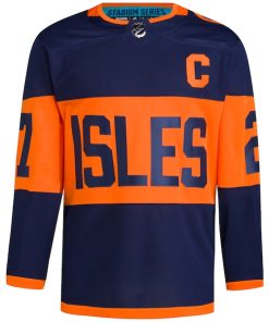 Alternative view of Anders Lee New York Islanders adidas 2024 NHL Stadium Series Primegreen Authentic Player Jersey?¨C Navy