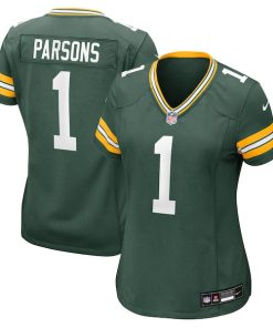 Women's Green Bay Packers Micah Parsons Nike Green Game Player Jersey