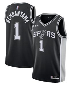 Victor Wembanyama San Antonio Spurs Nike Youth Swingman Jersey - Icon Edition - Black