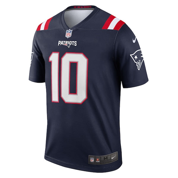 Drake Maye New England Patriots Nike Team Legend Player Performance Top - Navy - Image 2