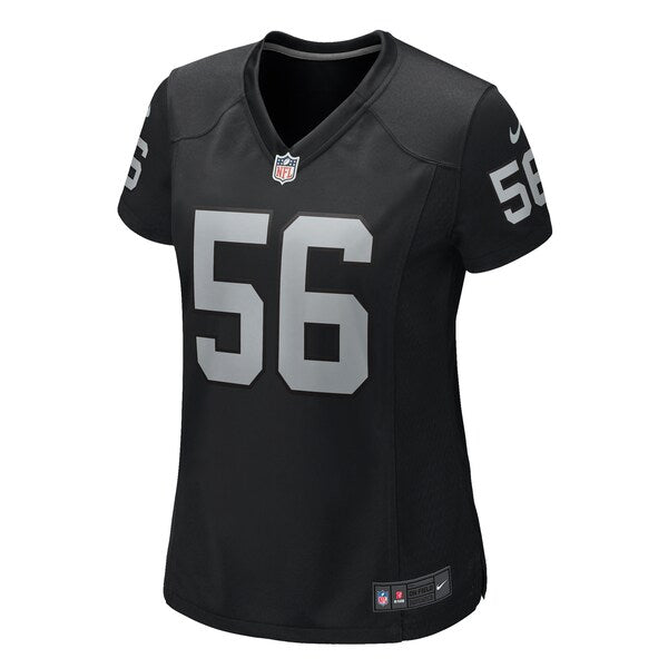 Amari Burney Las Vegas Raiders Nike Women's Game Jersey - Black - Image 4