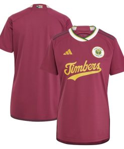 Portland Timbers adidas Women's 2024 Archive Replica Jersey - Red