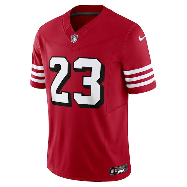 Christian McCaffrey San Francisco 49ers Nike Vapor F.U.S.E. Limited Jersey - Scarlet/White - Image 3