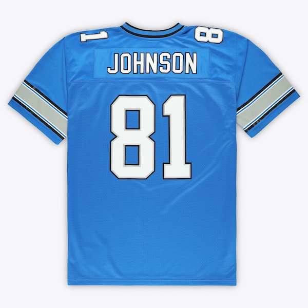 Calvin Johnson Detroit Lions Big & Tall 2007 Legacy Retired Player Jersey - Blue - Image 2