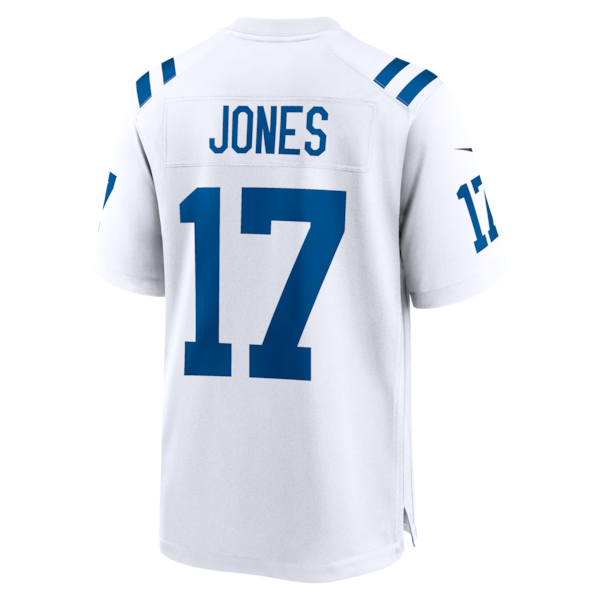 Daniel Jones Indianapolis Colts Nike Game Jersey - White/Royal - Image 6