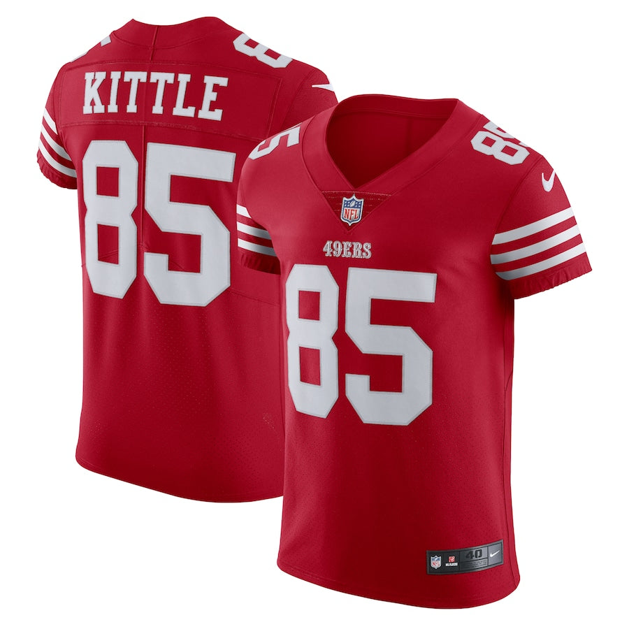 George Kittle San Francisco 49ers Nike Alternate Vapor Elite Jersey - Red/Scarlet/White - Image 7