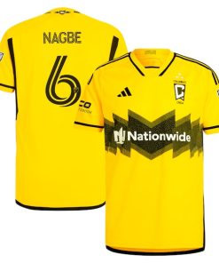 Darlington Nagbe Columbus Crew adidas 2024 The Home Kit Authentic Player Jersey - Yellow