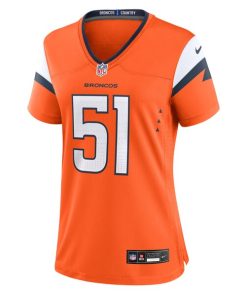 Alternative view of Que Robinson Denver Broncos Nike Women's Team Game Jersey -  Orange