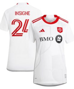 Lorenzo Insigne Toronto FC adidas Women's 2024 GTA Kit Replica Player Jersey?¨C White