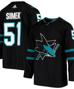 Radim Simek San Jose Sharks adidas Alternate Authentic Jersey - Black