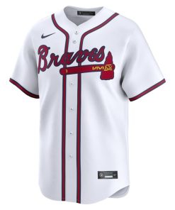 Alternative view of Marcell Ozuna Atlanta Braves Nike Home Limited Player Jersey - White
