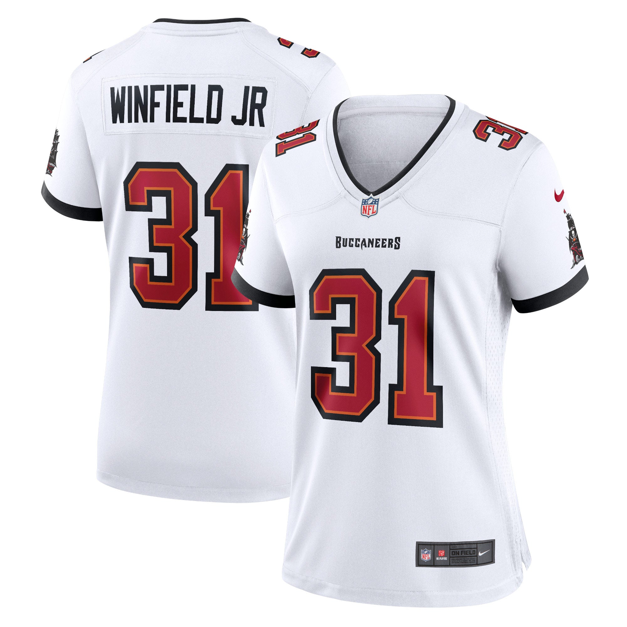 Antoine Winfield Jr. Tampa Bay Buccaneers Nike Women's Game Jersey - Pewter/White - Image 3