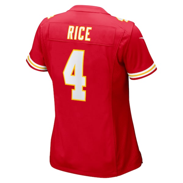 Rashee Rice Kansas City Chiefs Nike Women's Game Jersey - Red - Image 3