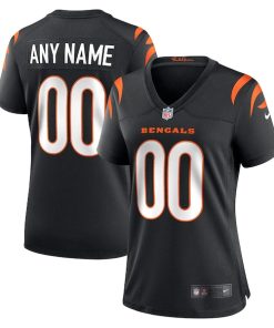 Cincinnati Bengals Nike Women's Game Custom Jersey - Black