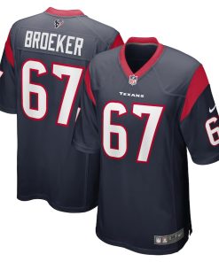 Nick Broeker Houston Texans Nike Team Game Jersey -  Navy