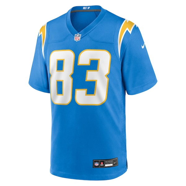 Tyler Conklin Los Angeles Chargers Nike Team Game Jersey - Powder Blue - Image 3
