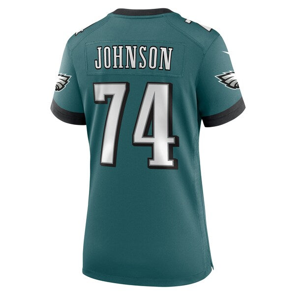 Fred Johnson Philadelphia Eagles Nike Women's Team Game Jersey - Midnight Green - Image 4