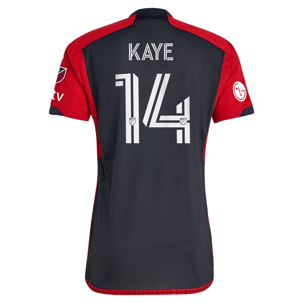 Mark-Anthony Kaye Toronto FC adidas 2023 Club Kit Authentic Player Jersey - Gray - Image 3