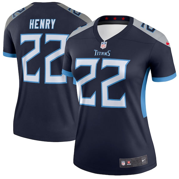 Derrick Henry Tennessee Titans Nike Women's New Legend Jersey - Navy/Light Blue - Image 2