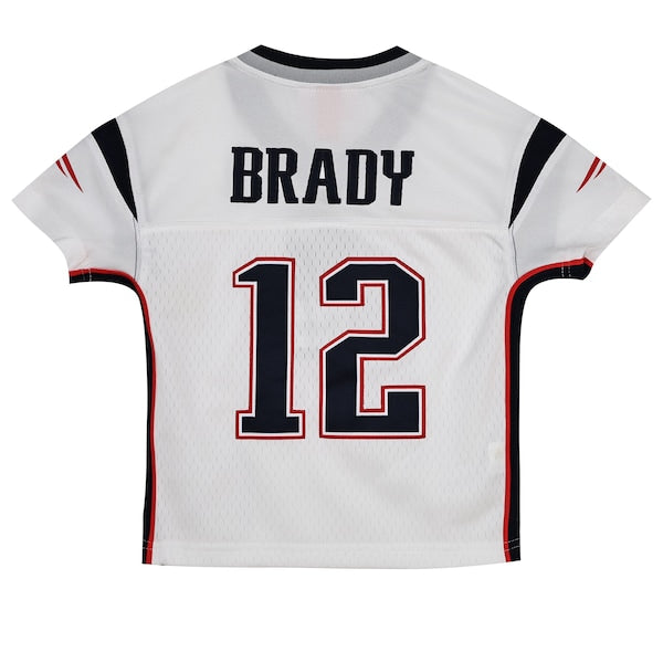 Tom Brady New England Patriots Preschool 2000 Legacy Replica Jersey - White - Image 4
