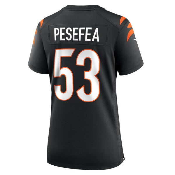 TJ Pesefea Cincinnati Bengals Nike Women's Team Game Jersey - Black - Image 3