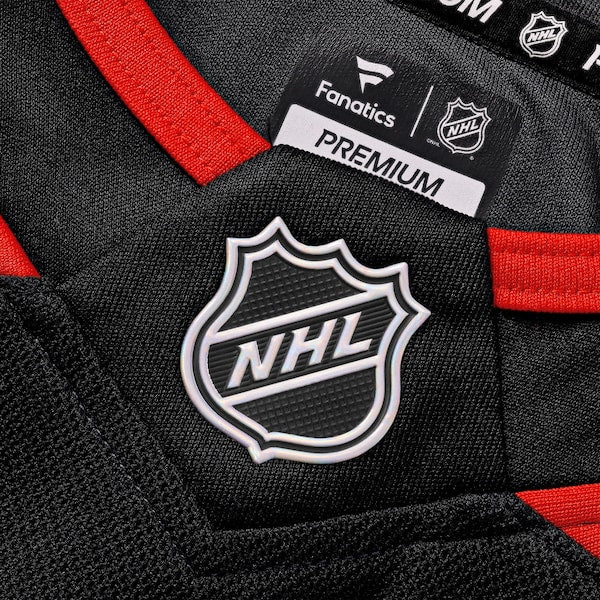 Sebastian Aho Carolina Hurricanes Home Premium Jersey - Black/White/Red - Image 10