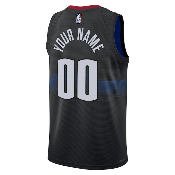 Denver Nuggets Nike Unisex 2023/24 Custom Swingman Jersey - Black - City Edition - Image 3