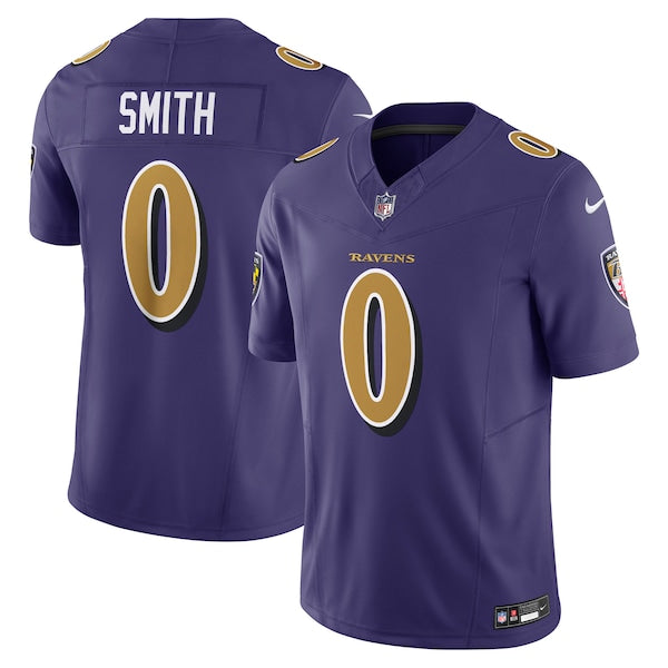 Roquan Smith Baltimore Ravens Nike Alternate 2 Vapor F.U.S.E. Limited Jersey - Purple/Black - Image 2