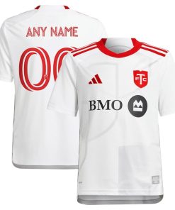 Toronto FC adidas Youth 2024 GTA Kit Replica Custom Jersey?¨C White