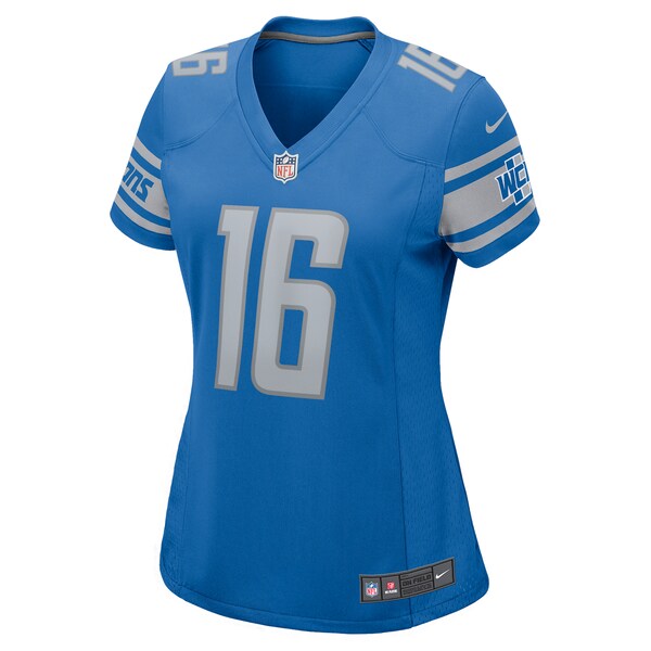 Jared Goff Detroit Lions Nike Women's Game Jersey - Blue - Image 2
