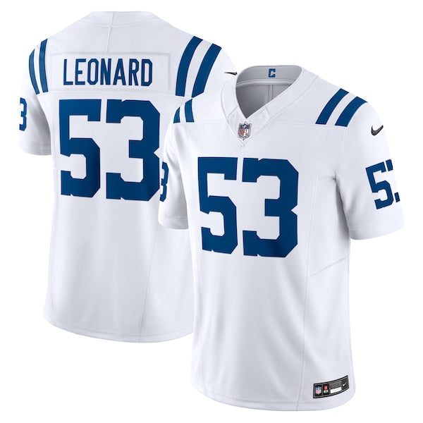 Shaquille Leonard Indianapolis Colts Nike Vapor F.U.S.E. Limited Jersey - White/Blue/Royal - Image 2