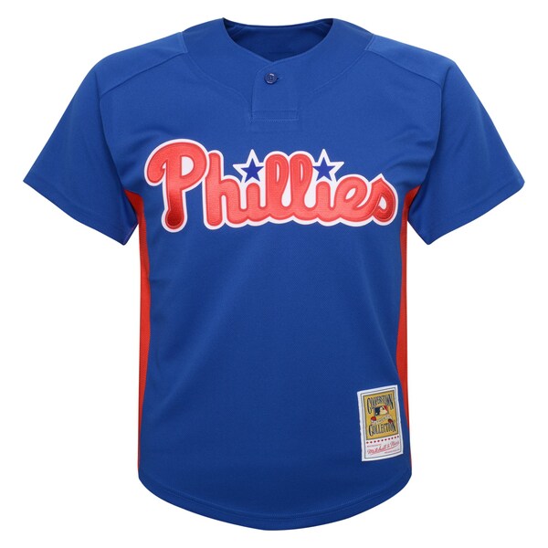 Roy Halladay Philadelphia Phillies Youth Cooperstown Collection?Mesh Batting Practice Jersey - Royal - Image 3