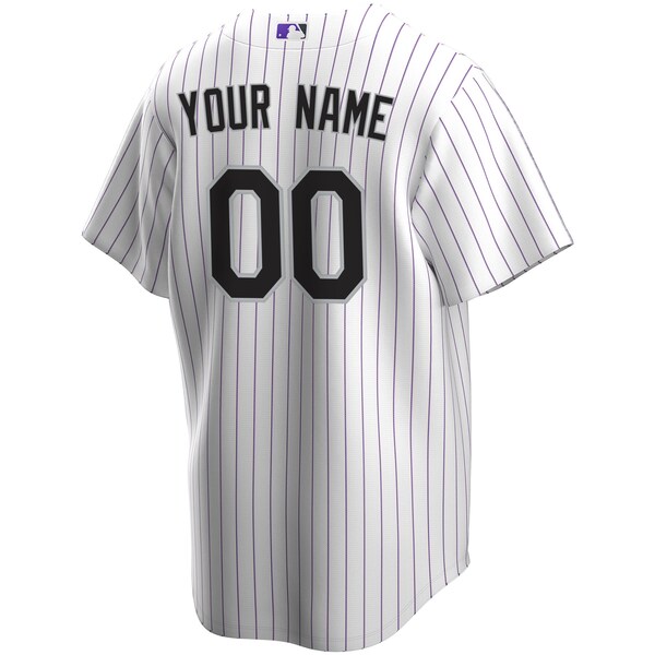 Colorado Rockies Nike Youth Home Replica Custom Jersey - White - Image 3