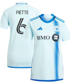 Samuel Piette CF Montreal adidas Women's 2024 La Main Replica Player Jersey?¨C Light Blue