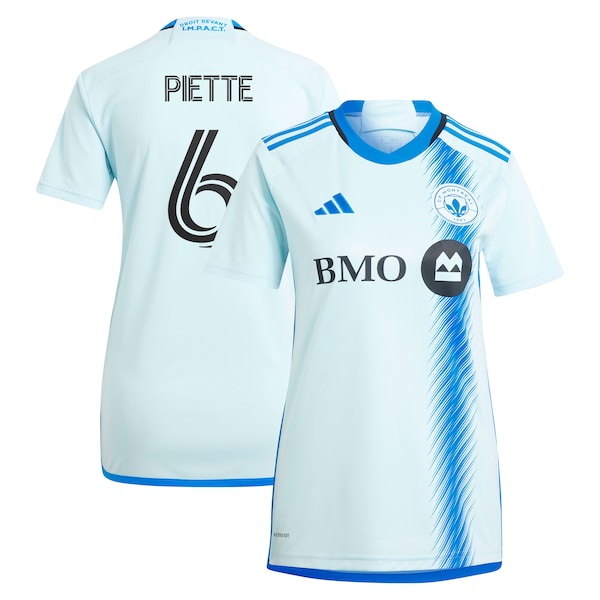 Samuel Piette CF Montreal adidas Women's 2024 La Main Replica Player Jersey?ยจC Light Blue