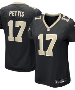 Alternative view of Dante Pettis New Orleans Saints Nike Women's  Game Jersey -  Black