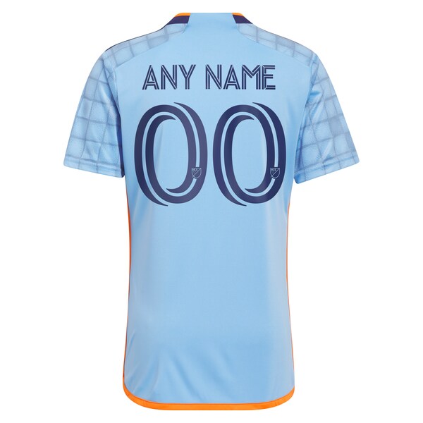 New York City FC adidas 2024 The Interboro Kit Replica Custom Jersey - Light Blue - Image 3