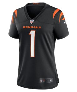 Alternative view of Ja'Marr Chase Cincinnati Bengals Nike Women's Game Jersey - Black