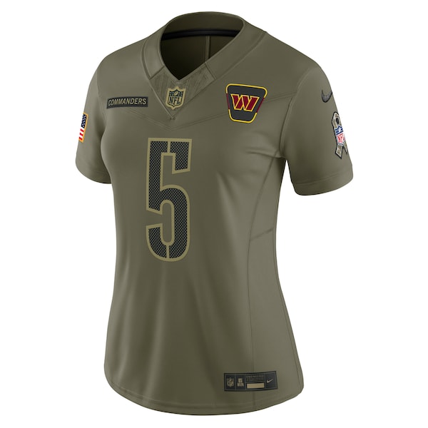 Jayden Daniels Washington Commanders Nike Women's 2025 Salute to Service Limited Jersey - Olive - Image 2