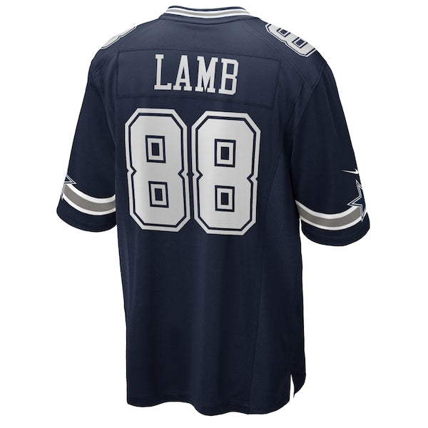 CeeDee Lamb Dallas Cowboys Nike Game Jersey - Navy/White - Image 4