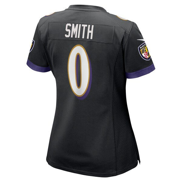 Roquan Smith Baltimore Ravens Nike Women's Team Game Jersey - Black - Image 3