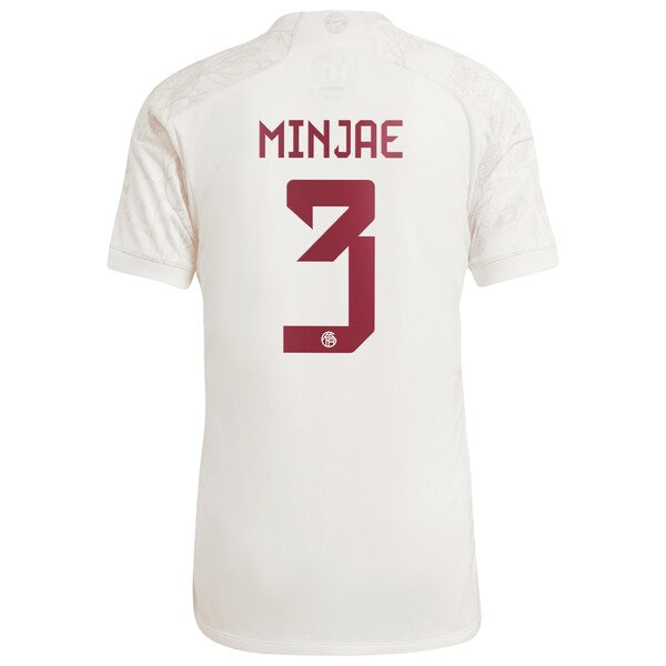 Kim Min-jae Bayern Munich adidas 2023/24 Third Replica Jersey - White - Image 3